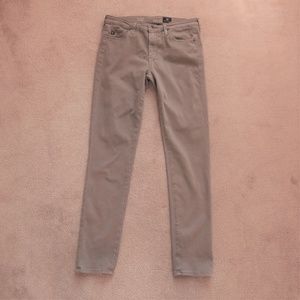 AG Prima Mid-Rise Cigarette Jeans Gray